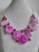 Image of PINK BOTSWANA AGATE AND GARNET NECKLACE