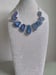 Image of BLUE BOTSWANA AGATE STONE NECKLACE