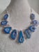 Image of BLUE BOTSWANA AGATE STONE NECKLACE