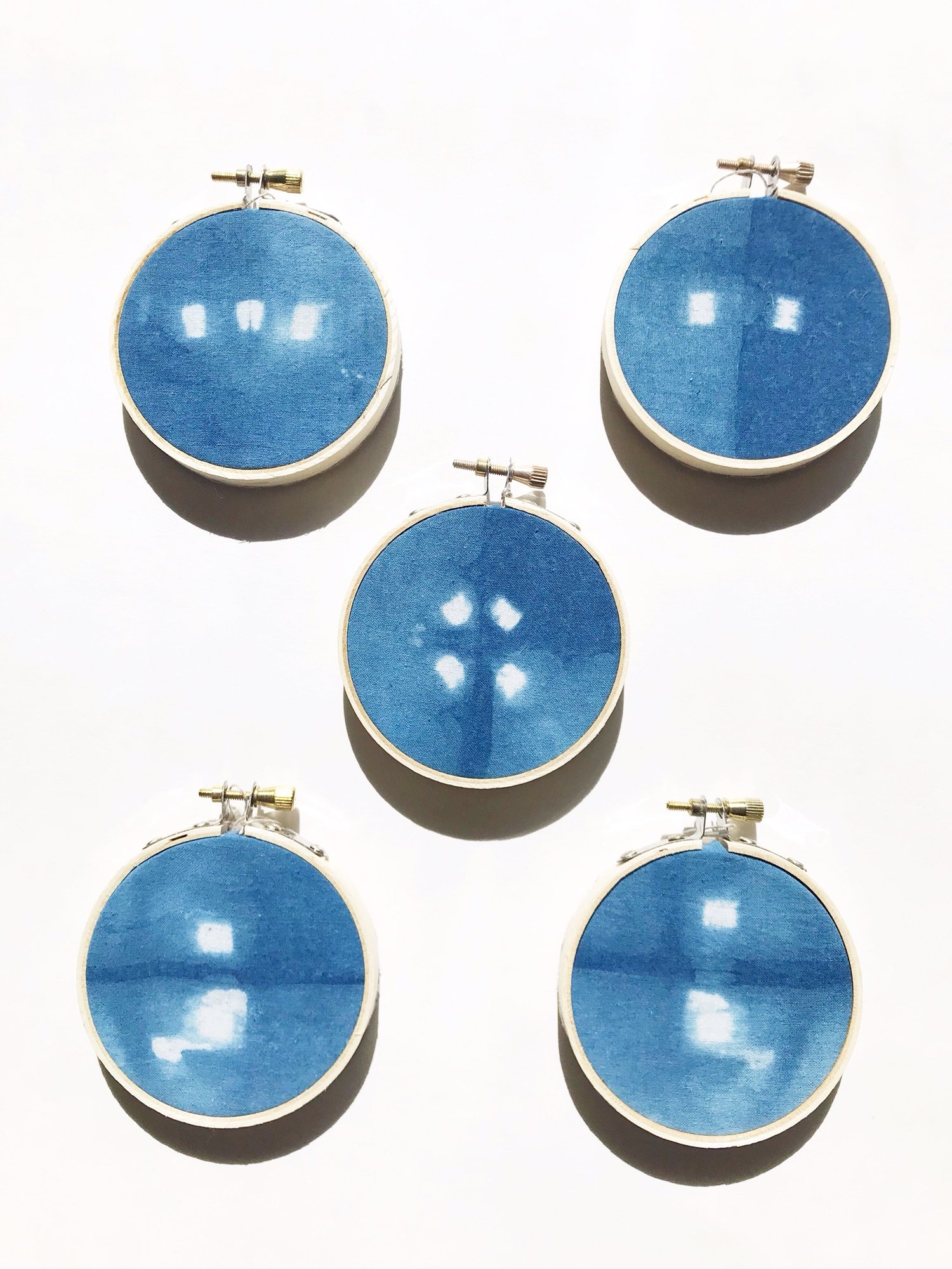 Image of Indigo Mini Hoops Little Dots 