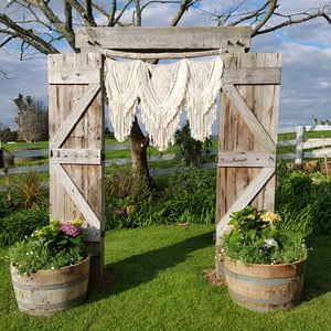 Image of Extra Large Macrame wall Hanging / Wedding backdrop