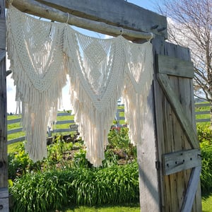 Image of Extra Large Macrame wall Hanging / Wedding backdrop