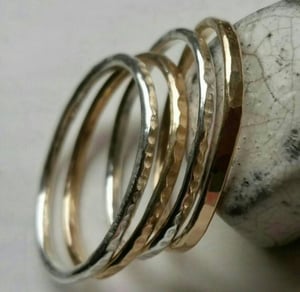 Ladies thin handmade 18carat Gold Wedding Ring