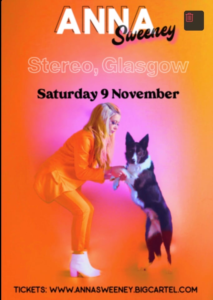 Image of ANNA SWEENEY Live at Stereo, Glasgow