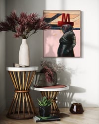 Image 6 of Painting / maleri / "København – Malerdrømme og tankestreger – Metrokonen" / 60x75 cm