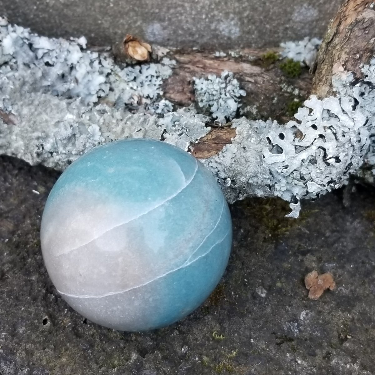 Image of Blue Like the Sky - Trolleite Sphere - rare find!