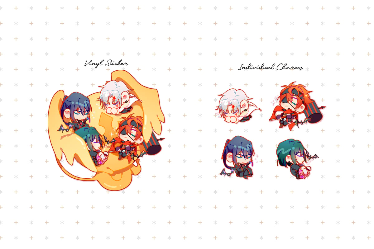 Image of D.Gray-man Charms + Stand