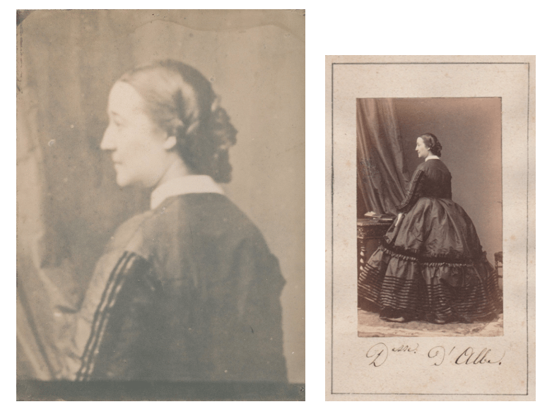 Image of Disdéri: photographic enlargement of portrait Pacca duchesse d'Albe, ca. 1860