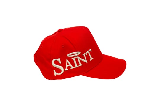 Image of TFG Exclusive Saint & Sinners Red Trucker Hat