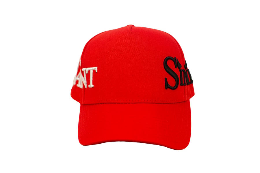 Image of TFG Exclusive Saint & Sinners Red Trucker Hat