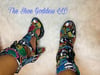 "Ivy" Multicolor snakeskin chunky heels