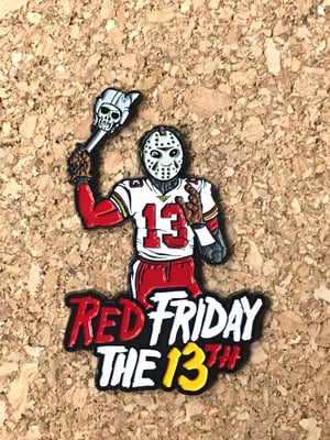 Image of Red Friday the 13th Pin