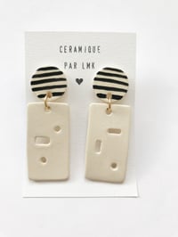 Paire de boucles d’oreilles céramique Haus 