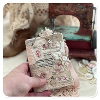 Image 1 of Handmade Vintage French Lace sewing notions fabric book