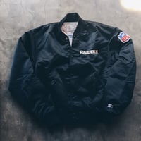 Image 1 of Original Late 80’s Oakland Raiders Satin Jacket.