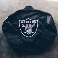 Image 2 of Original Late 80’s Oakland Raiders Satin Jacket.