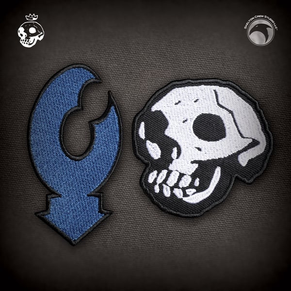 Image of Hellboy/B.P.R.D.: Lobster Johnson Logo & Skull Patch Set!