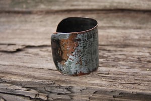 Image of Large Patchwork Copper Cuff