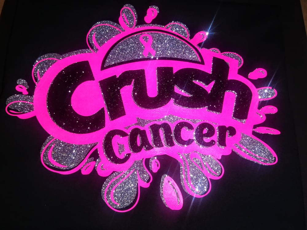 Image of CRUSH CANCER-BLACK SHIRT ONLY