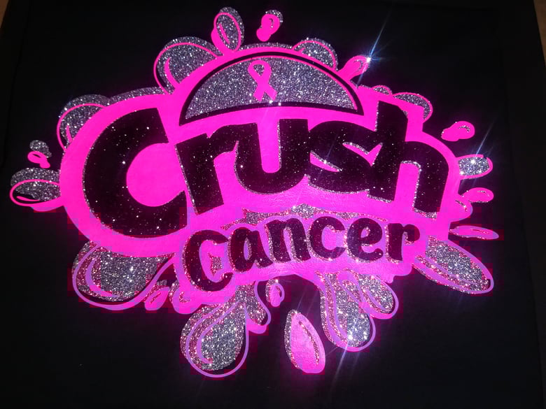 Image of CRUSH CANCER-BLACK SHIRT ONLY