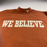 Vintage Texas Longhorns "we believe we trust" Long Sleeve Turtle neck