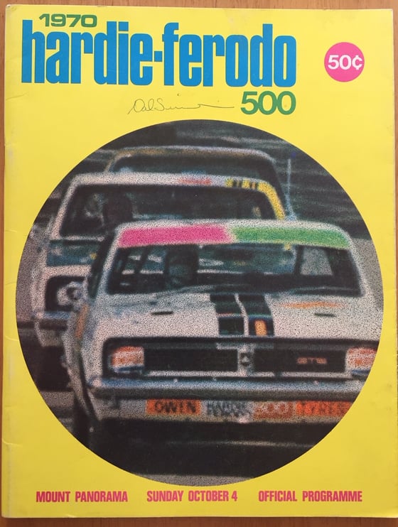 Image of 1970 BATHURST - HARDIE FERODO 500. MOFFAT & FORD WIN.