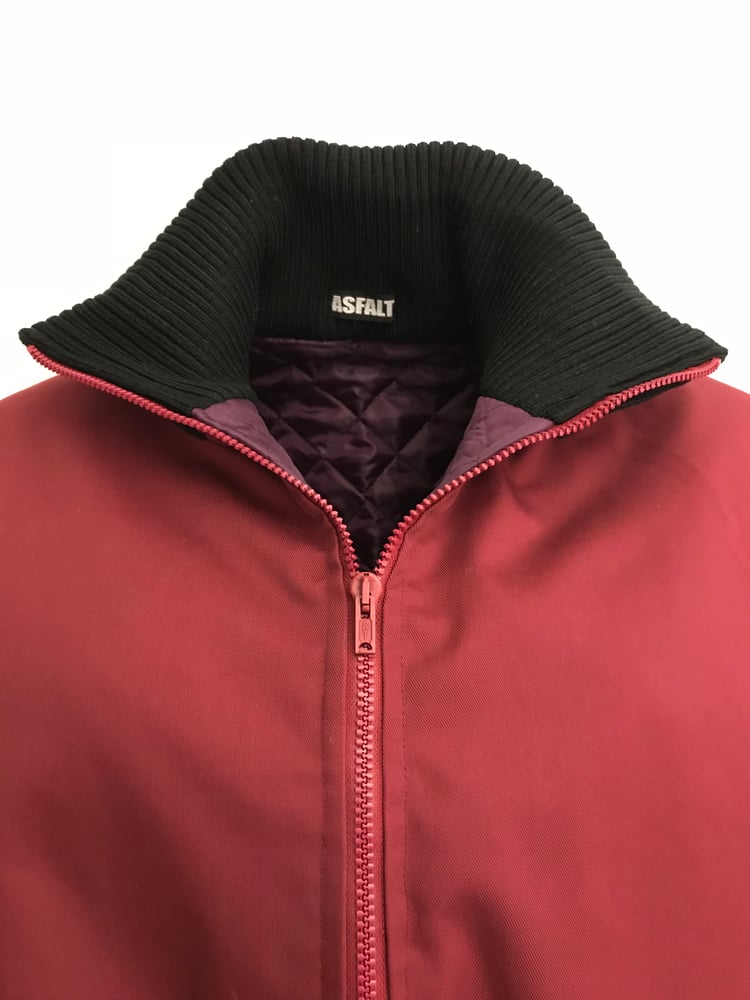 Image of Bordeaux heldragt i twill med termo foer (x-small)
