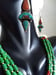 Image of GREEN BEADED TIBETAN NECKLACE