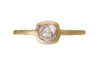 Image 2 of Rose cut grey engagement ring. 18k. Françoise