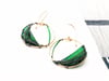 Gold Emerald Sea Earrings