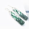 Emerald Green Long Earrings  