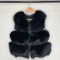 Image 1 of Luxury Black Fur Gilet - WAS £170