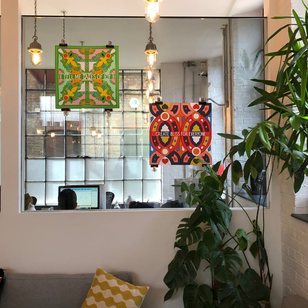 Tell me Tales of Joy, 2019 50cm2 and 12” Print