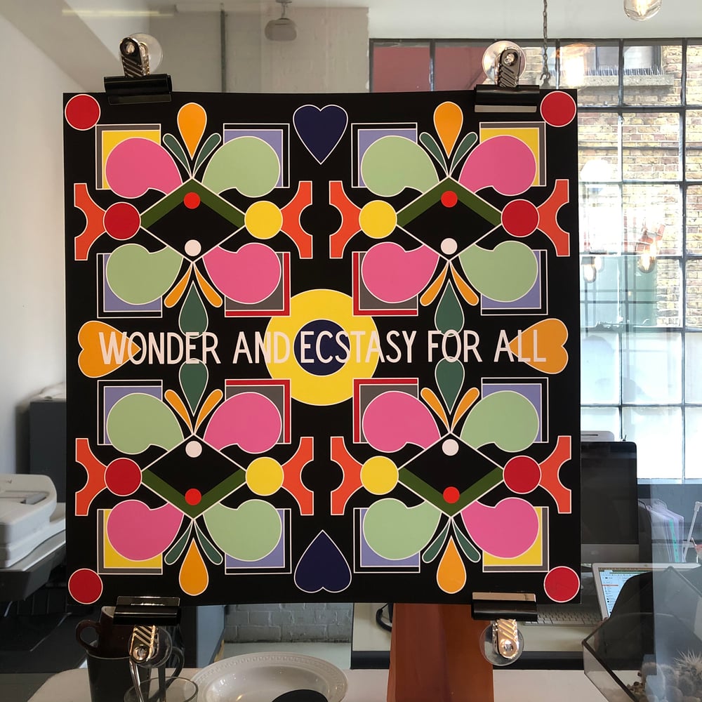 Wonder And Ecstasy For All, 2019 50cm2 and 12inch Print