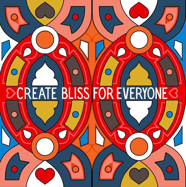 Create Bliss For Everyone, 2019 50cm2 and 12inch Print
