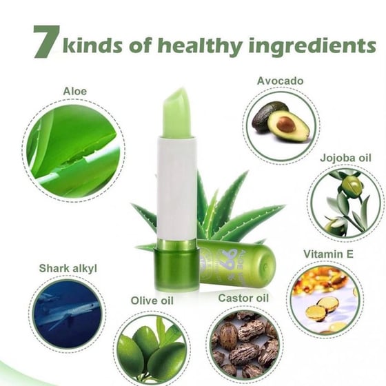 Image of All Natural Color Change Aloe Lip Balm