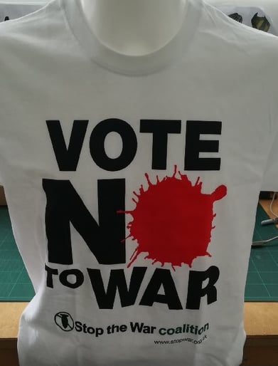 Image of Vote No To War T-Shirt