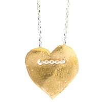 Image 3 of Valentina heart charm necklace