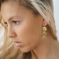Image 1 of Lola triple disc earrings 