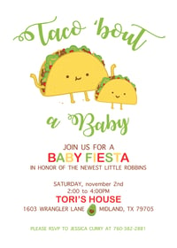 Taco About a Baby Shower Invitation