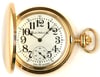 Dueber Pocket Watch with Swiss Made Mechanical Movement, Gold Plated Steel Case, Model 27