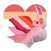 Lesbian Bat - Multiple Colour Options - Made to order 