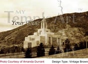 Image of Draper Utah LDS Mormon Temple Art 001 - Personalized LDS Temple Art