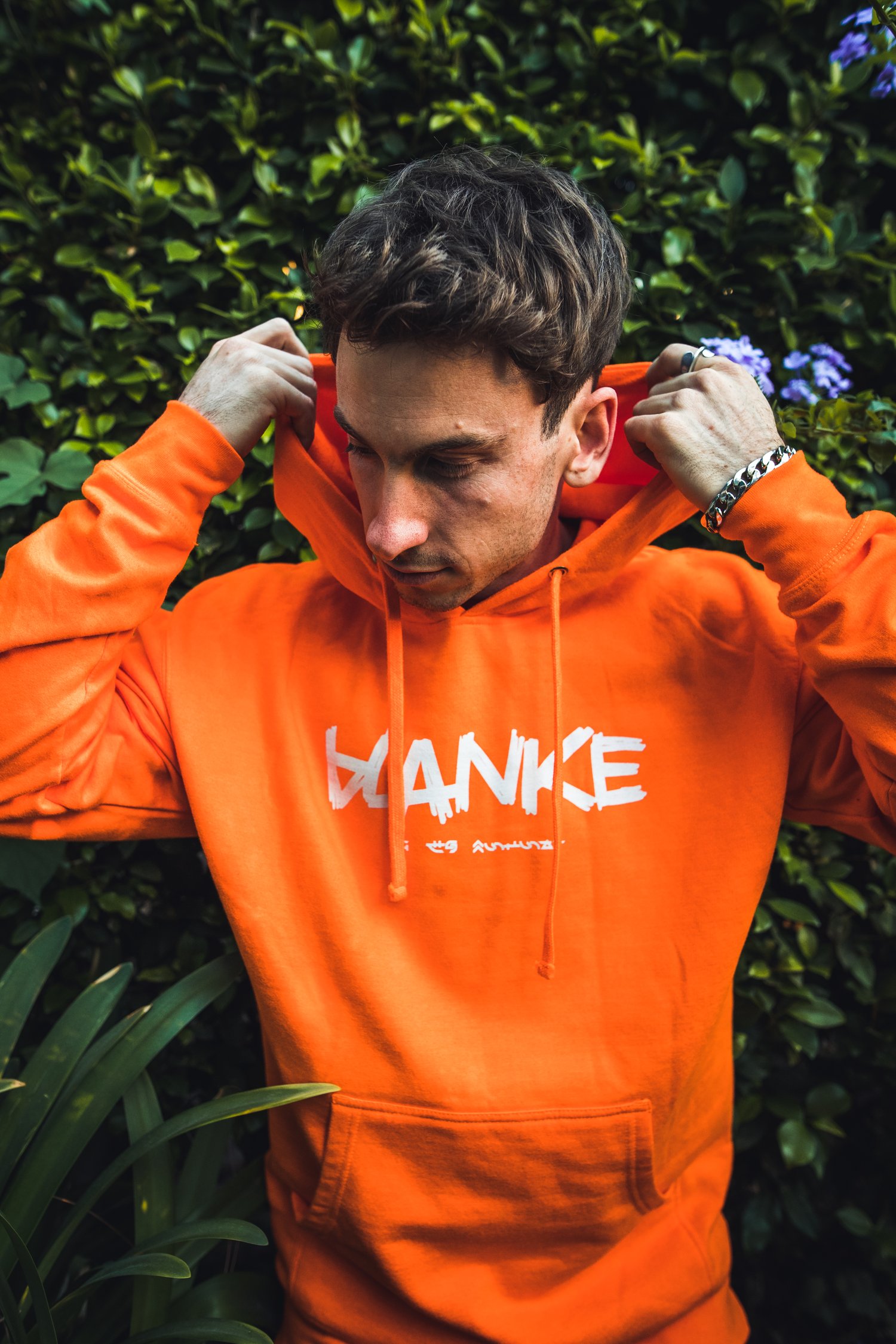 Image of Blanke Orange 'Emblem' Hoodie