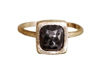Image 2 of Dark grey diamond cocktail ring. 18k. Frida