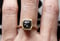 Image of Dark grey diamond cocktail ring. 18k. Frida