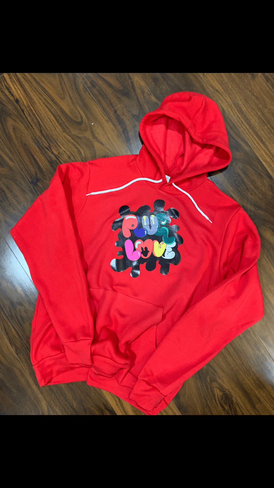 red love hoodie