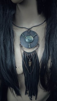 Image 2 of Relic copper talisman w leather