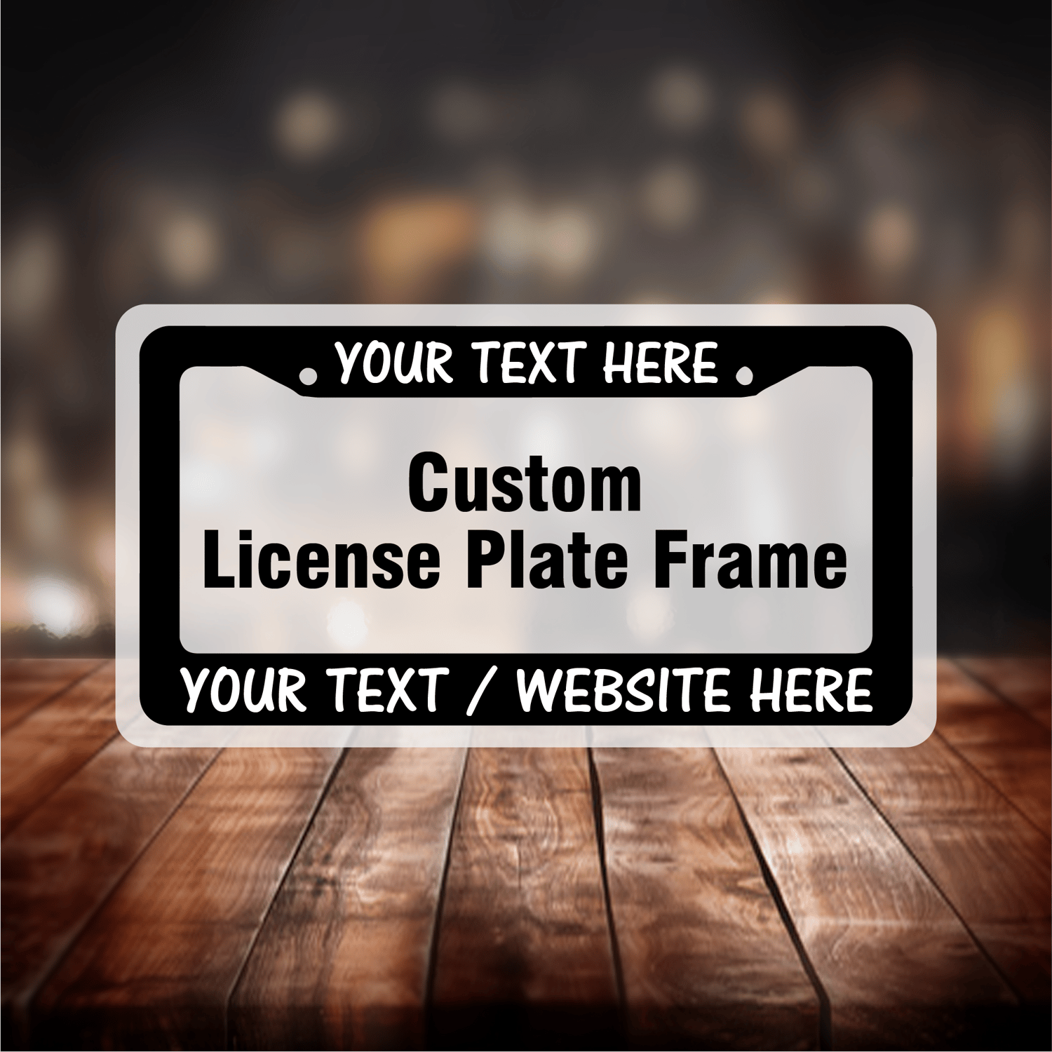 Image of Custom License Plate Frame