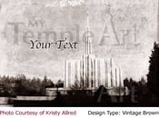 Image of Seattle LDS Mormon Temple Art 001-Personalized Temple Art